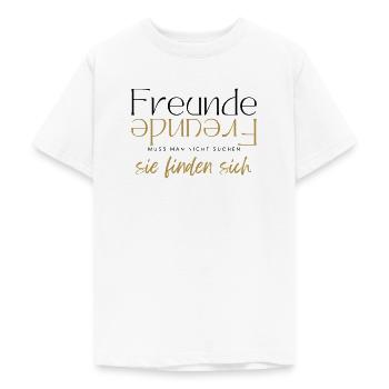 Beste Freunde FREUND Kumpel Kumpels - Teenager T-Shirt - Weiß - Vorne - AI Model Teenager Male dark (155cm)