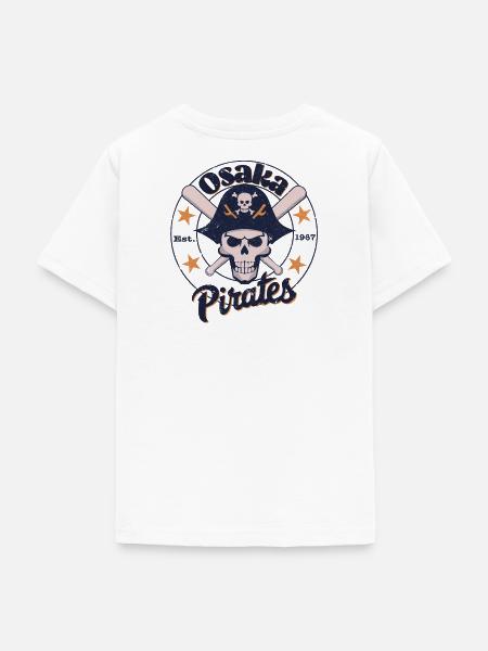 Osaka Pirates Baseball Team - Teenager T-Shirt - Weiß