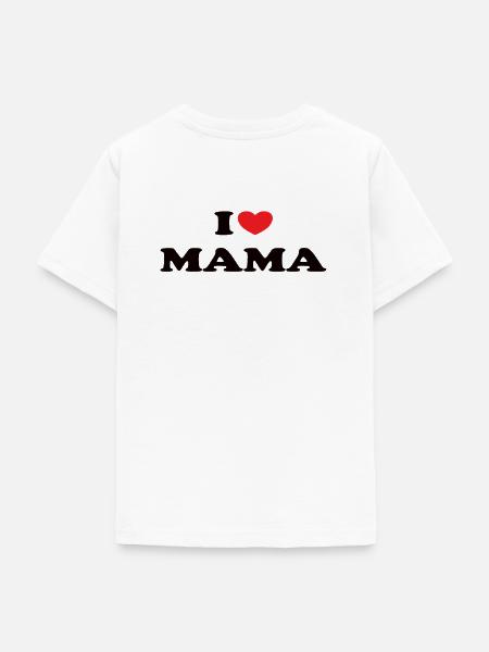 I Love Mama - Teenager T-Shirt - Weiß