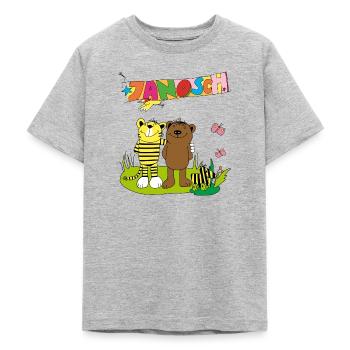 Janosch Tiger Und Bär Freundschaft - Teenager T-Shirt - Grau meliert - Vorne - AI Model Teenager Male dark (155cm)