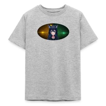 Team Blacky Panther - Teenager T-Shirt - Grau meliert - Vorne - AI Model Teenager Male dark (155cm)