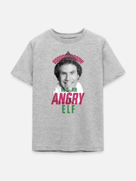 Buddy Der Weihnachtself - Angry Elf - Teenager T-Shirt - Grau meliert
