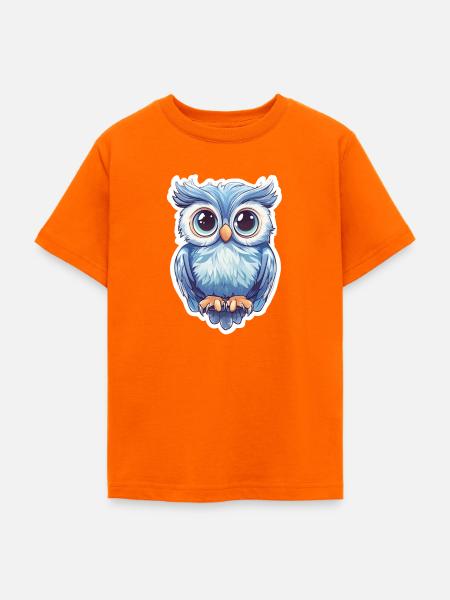 Eule - Teenager T-Shirt - Orange