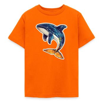 Wal - Teenager T-Shirt - Orange - Vorne - AI Model Teenager Male dark (155cm)