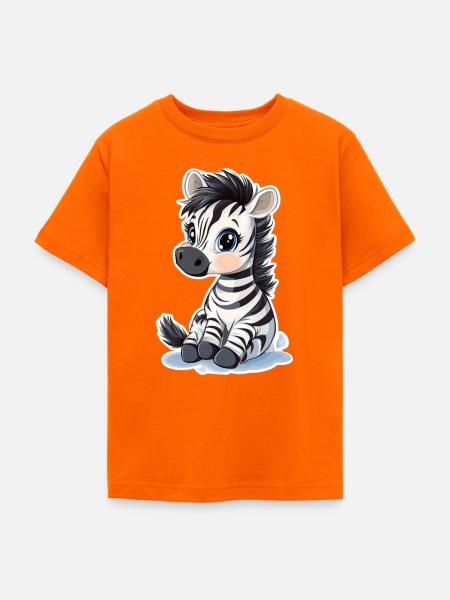 Zebra - Teenager T-Shirt - Orange