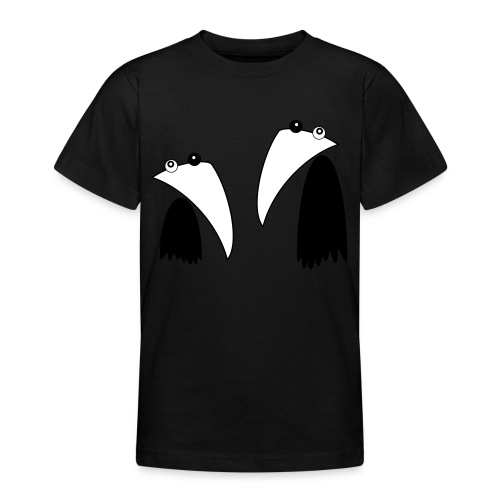 Raving Ravens - black and white 1 - T-shirt Ado