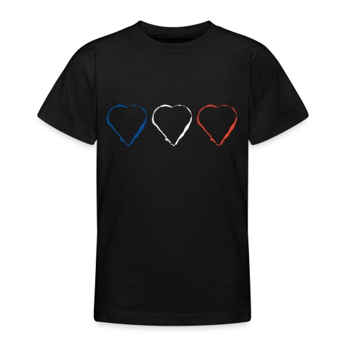3 Herzen für Frankreich 21.1 - Teenager T-Shirt