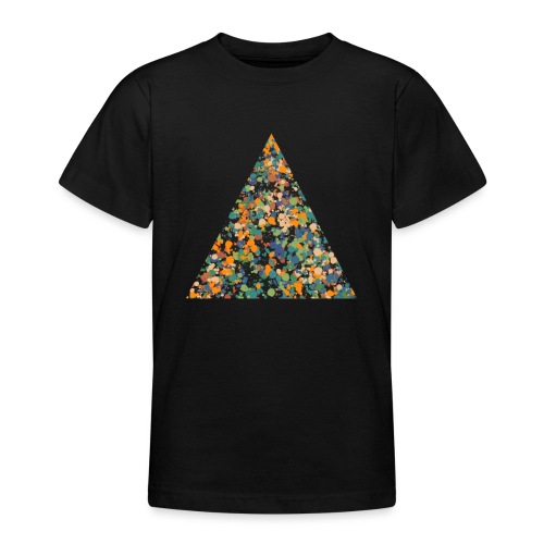 Dreieck, Camouflage, Spritzer, Punkte, Farbe, Bunt - Teenager T-Shirt