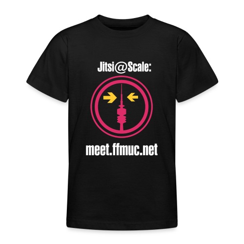 Freifunk Jitsi-Meet weiß - Teenager T-Shirt