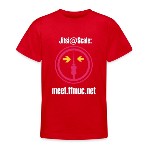 Freifunk Jitsi-Meet weiß - Teenager T-Shirt