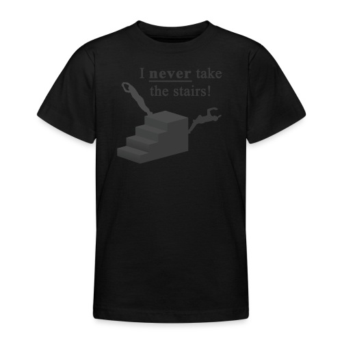 I Never Take The Stairs Grey Parkour - Teenager-T-shirt