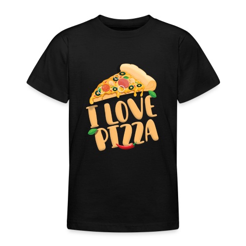 I Love Pizza - Teenager T-Shirt