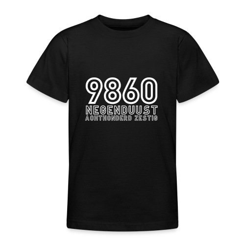 9860 Letters white - Teenager T-shirt