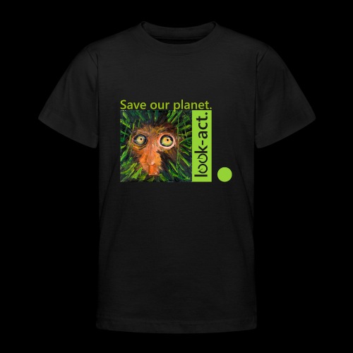 Save our planet. Affe im Regenwald - Teenager T-Shirt