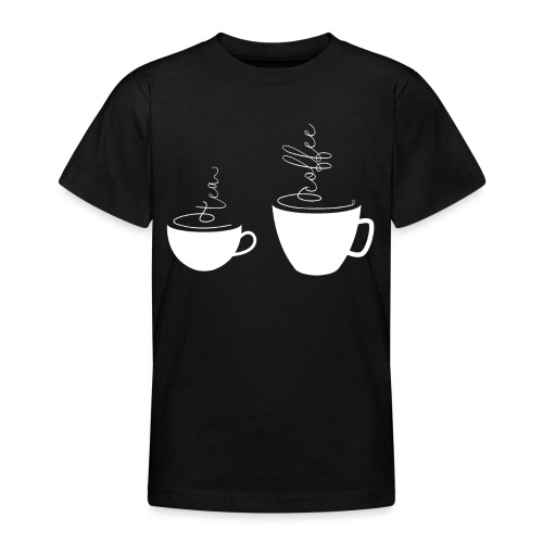 0255 kaffe eller te | Bedste venner - Teenager-T-shirt