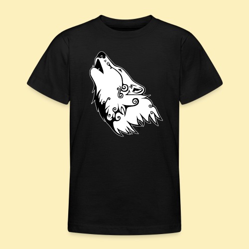Le Loup de Neved (version contour blanc) - T-shirt Ado