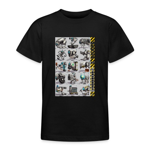 March of Rawrobots 01-15 - Teenager-T-shirt