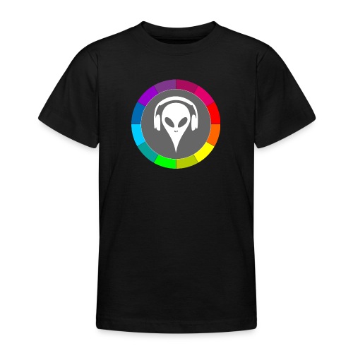 Regnbue farver Alien - Teenager-T-shirt