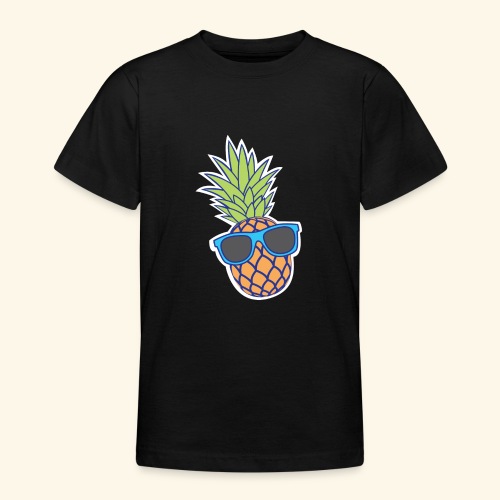 ananas met zonnebril - Teenager T-shirt