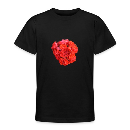 Rose rot Blume Sommer - Teenager T-Shirt