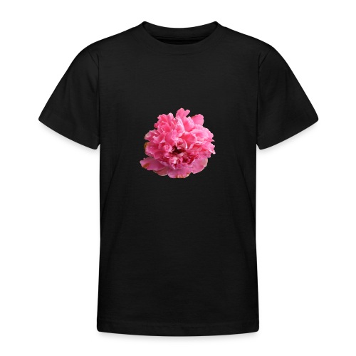 Pfingstrose rosarot Blume - Teenager T-Shirt