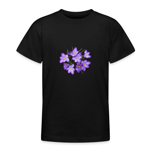 Krokus Frühling Blume - Teenager T-Shirt