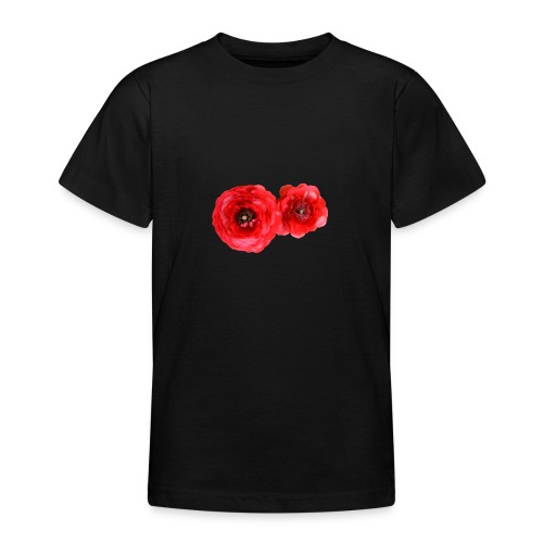 Zinnien rot Sommerblume - Teenager T-Shirt