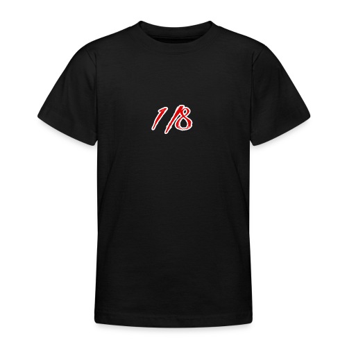 Red And White 1/8 logo Tee - Teenage T-Shirt
