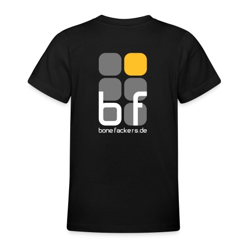 emblem farbig text schwarz - Teenager T-Shirt