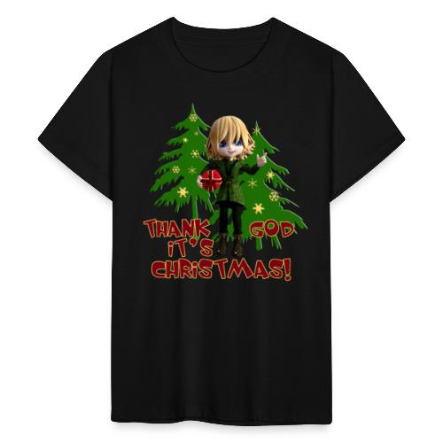 Weihnachtself Thank God it´s Christmas! - Teenager T-Shirt
