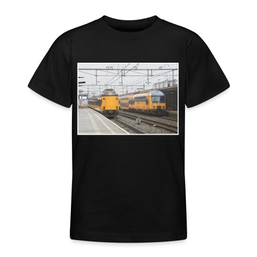 Twee treinen in Deventer - Teenager T-shirt
