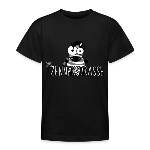 Zebra SW weiss - Teenager T-Shirt