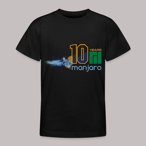 Manjaro 10 years splash colors - Teenage T-Shirt