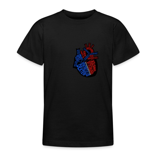 hjerte - T-skjorte for tenåringer