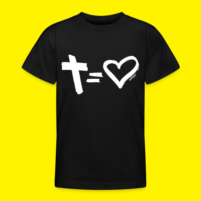 Cross = Heart WHITE // Cross = Love WHITE