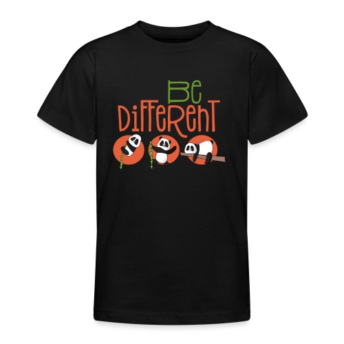 Be Different Panda Bär - be yourself - Teenager T-Shirt