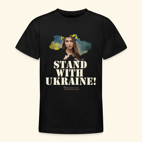 Ukraine Umriss junge Frau - Teenager T-Shirt