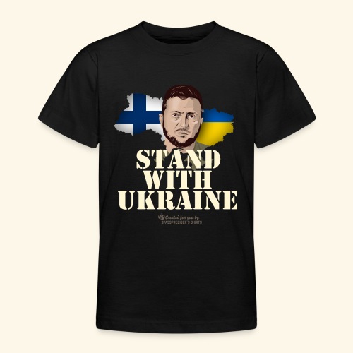 Ukraine Suomi Stand with Ukraine - Teenager T-Shirt