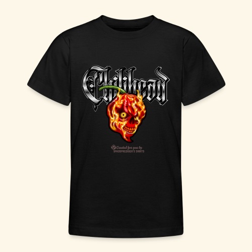 Chili Pepper Fan Chilihead grinsende Chilischote - Teenager T-Shirt