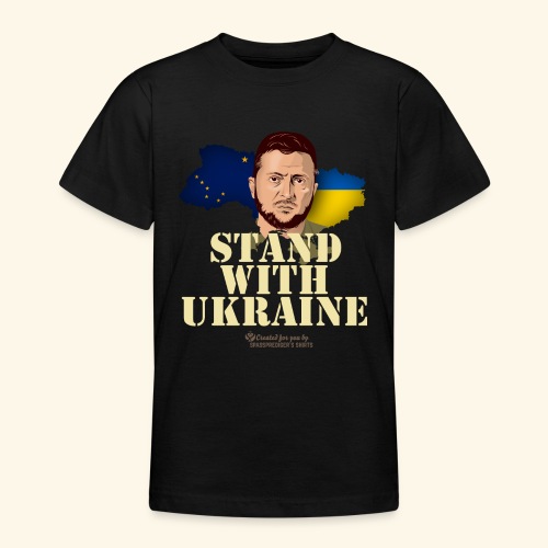 Ukraine Alaska Stand with Ukraine - Teenager T-Shirt