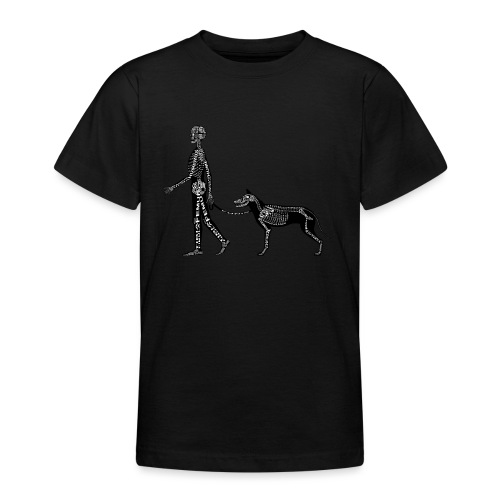 Människo- och hundskelett - T-shirt tonåring