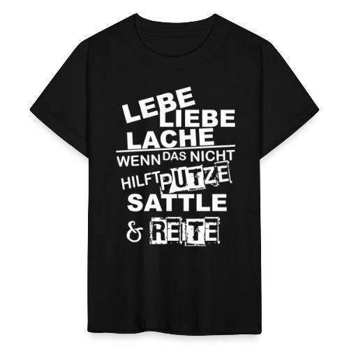 Lebe Liebe Lache Reite - Teenager T-Shirt