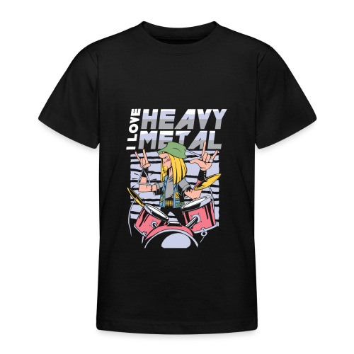 i love heavy metal music - Teenager T-Shirt