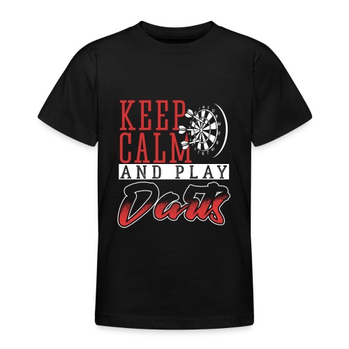 Keep Calm And Play Darts - Teenager T-Shirt