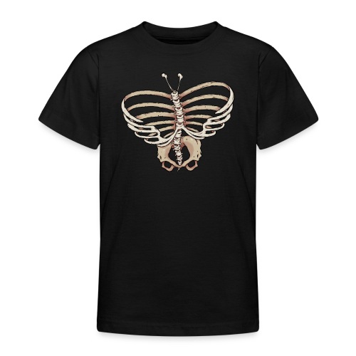Butterfly Skeleton - Teenage T-Shirt