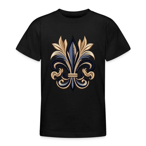 Golden Fleur-de-Lis Majesty - Teenage T-Shirt