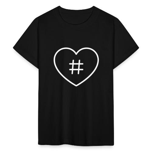 Hashtag Herz - Teenager T-Shirt