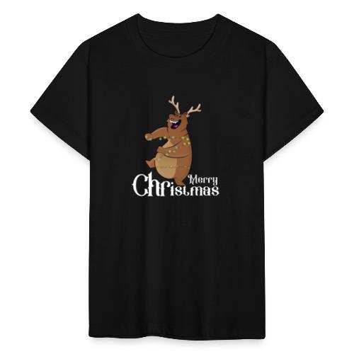 orso cervo Merry Christmas - Maglietta per ragazzi