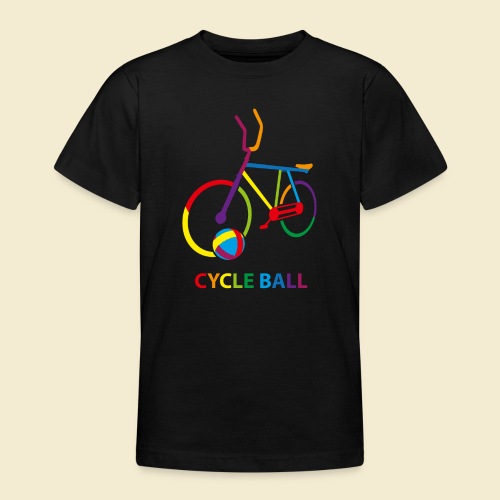 Radball | Cycle Ball Rainbow - Teenager T-Shirt