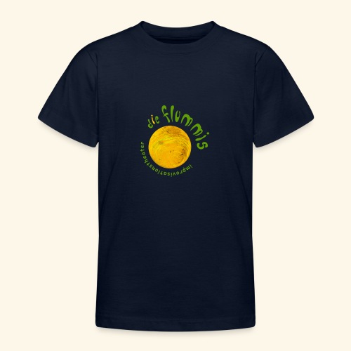 Flummi Logo rund gelb - Teenager T-Shirt